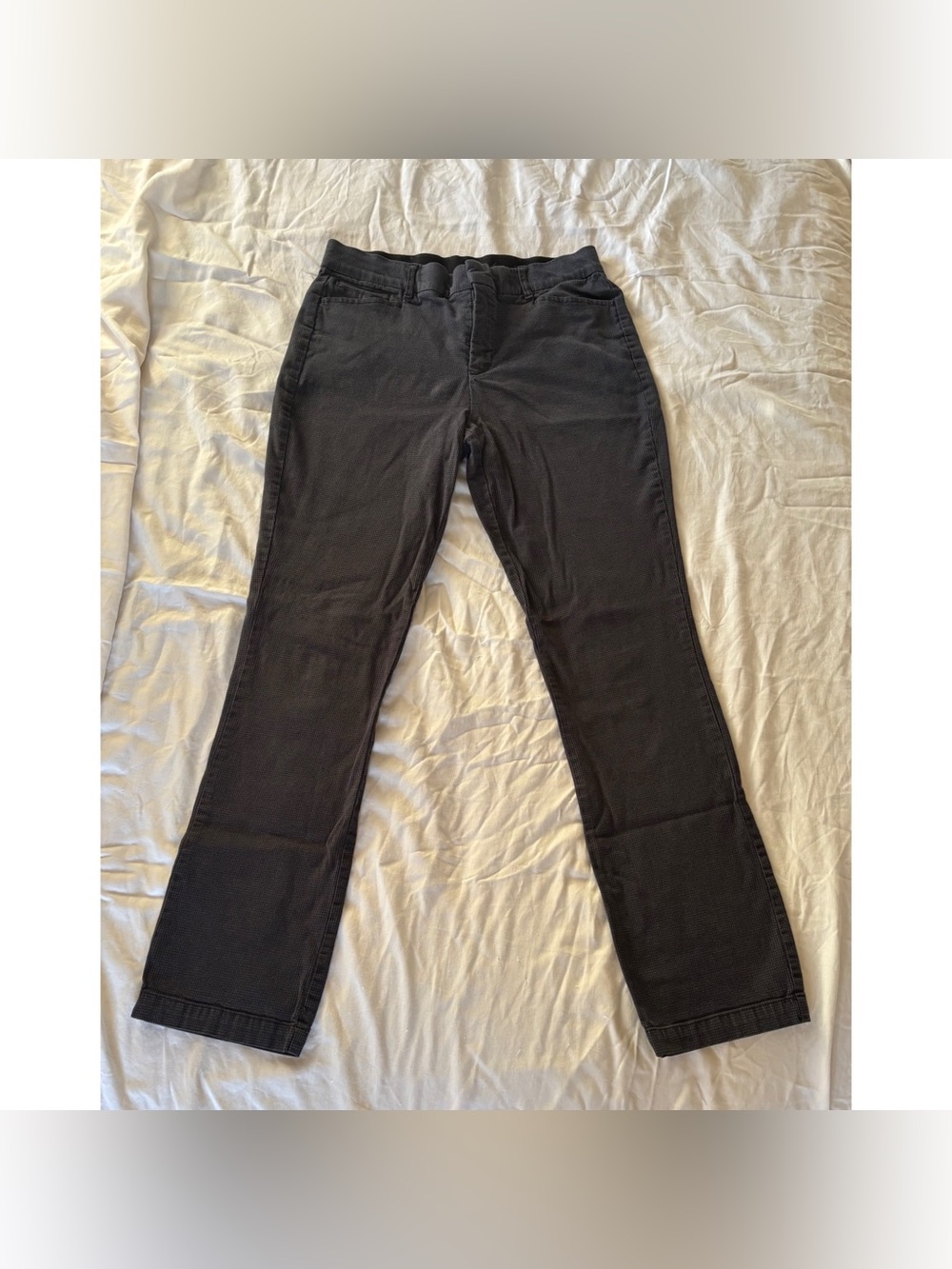 Gloria Vanderbilt Navy Houndstooth Print Slacks